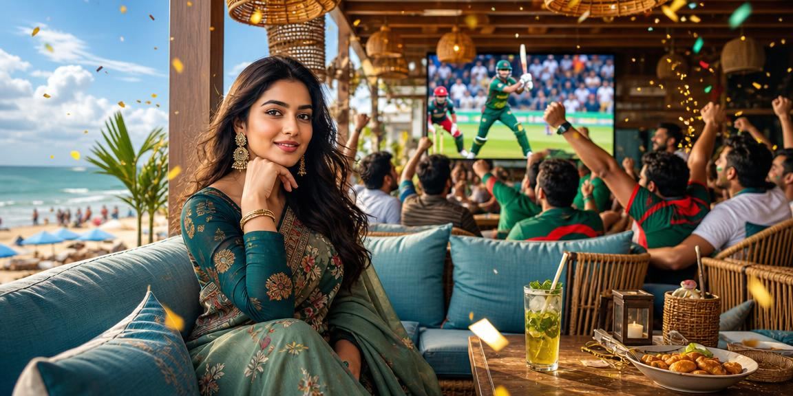 কক্সবাজার সমুদ্র সৈকতে ক্রিকেট বেটিং উপভোগ করছেন একজন প্রাপ্তবয়স্ক ব্যবহারকারী