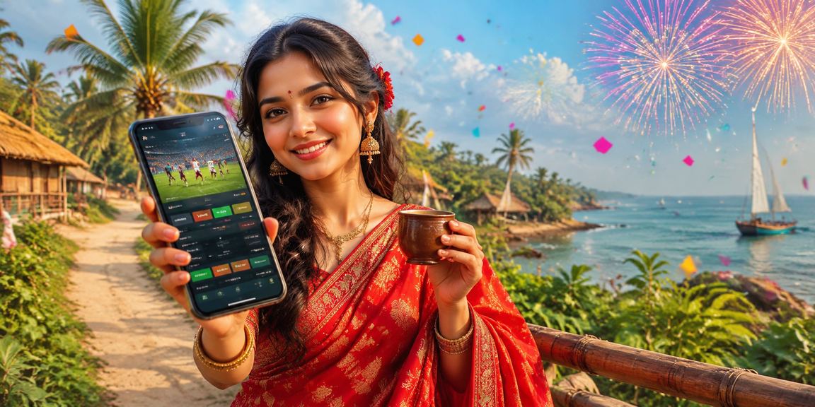 রংপুরে স্পোর্টস বেটিং উপভোগ করছেন একজন বাংলাদেশি মহিলা শাড়িতে